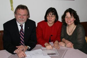 Die Fraktionsspitzen aus Stadt und Land, Robert Gewies und Ruth Müller (rechts) kämpfen um das „Modell Landshut“.